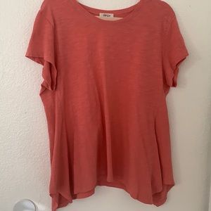 Medium pink shirt sleeve top